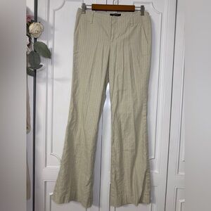 Club Monaco Cream Pinstripe Trousers